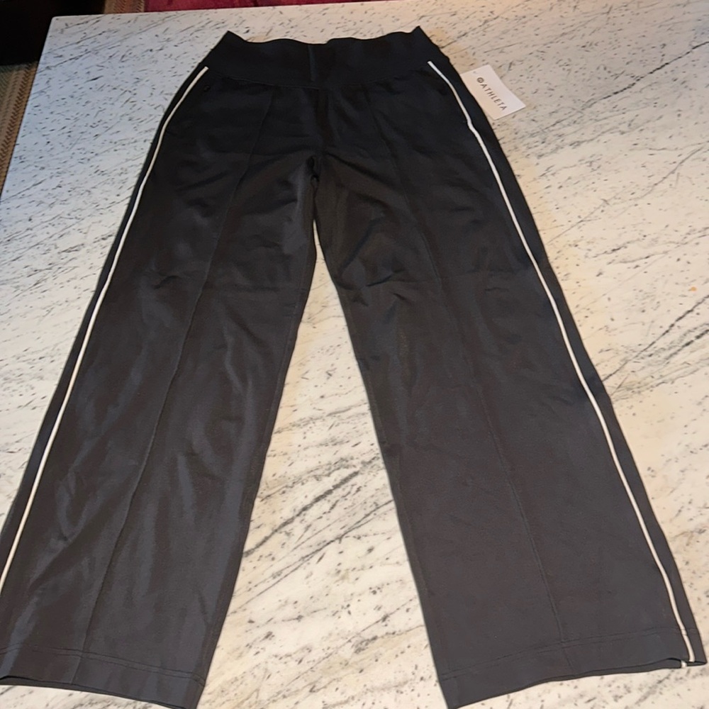ATHLETA Venice Track stripe wide leg pant